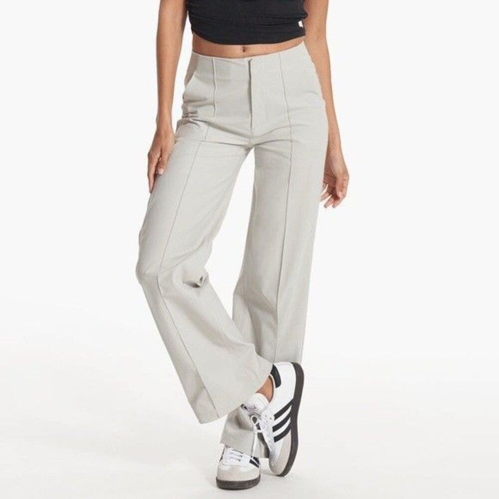 Vuori Meta Wideleg Pant Vapor Gray Tech Trouser Pleat Crease Size Large VW403